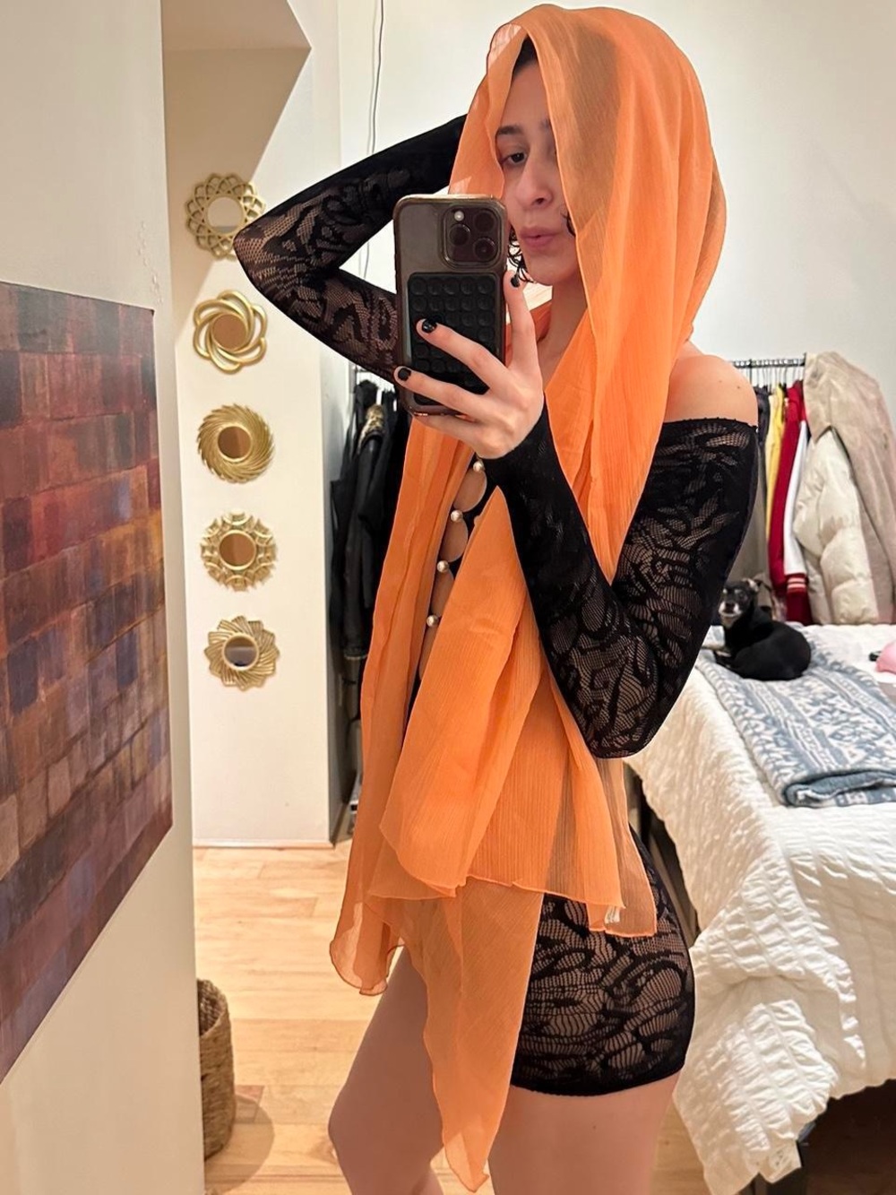 Lightweight Orange Scarf - Fashion Women Accessories